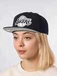 Бейсболка MITCHELL NESS арт. HS8547-LALBLCK Los Angeles Lakers NBA (черный)